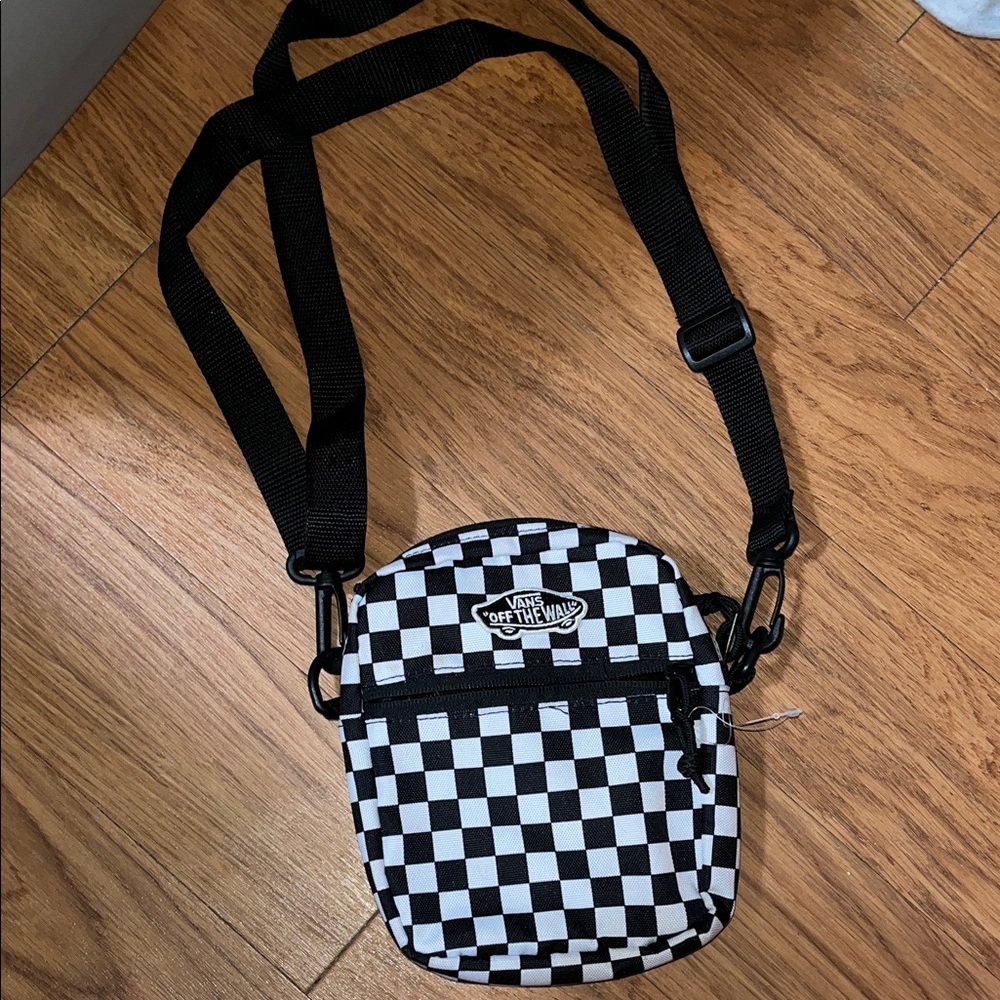 Vans Checkered Black and White Belt Bag